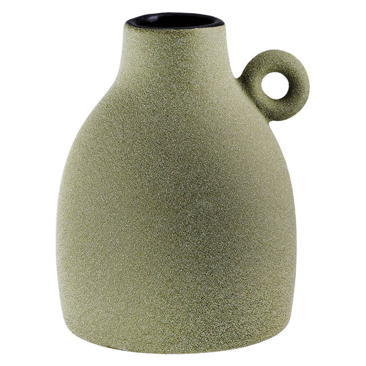 Vase à poignée Tombos, vert h.17 cm