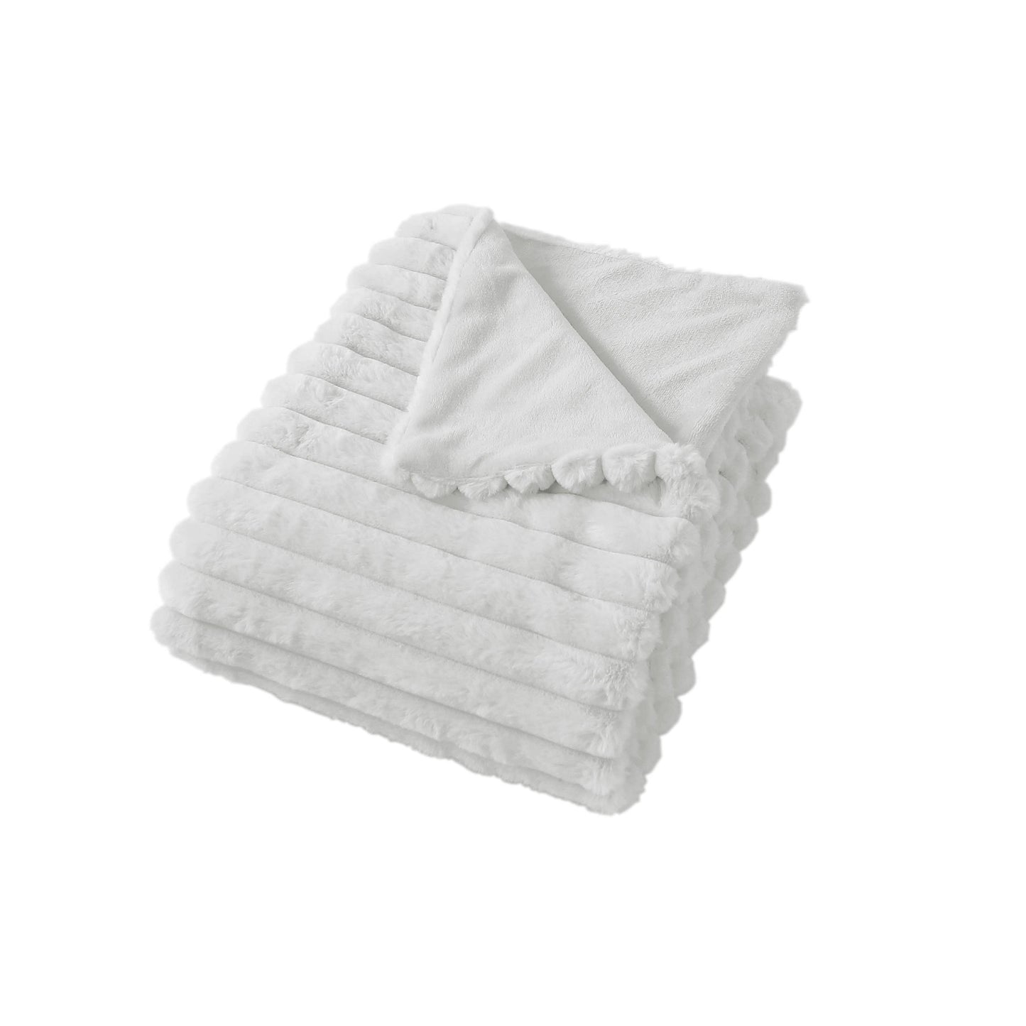 Couverture Fausse fourrure, doublure flanelle, 180x220cm