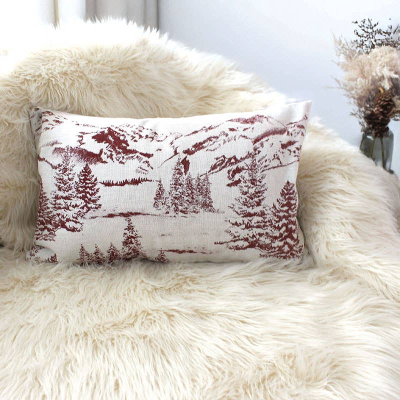 Coussin rectangulaire déhoussable, 30x50cm, Sapin, EBENE