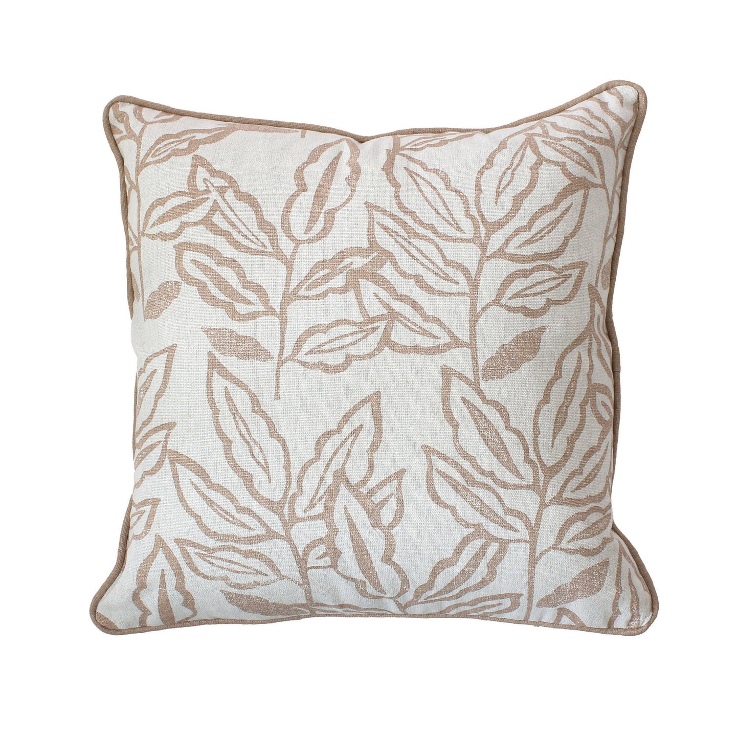 Coussin déhoussable, 40x40cm, motif, coton chambray