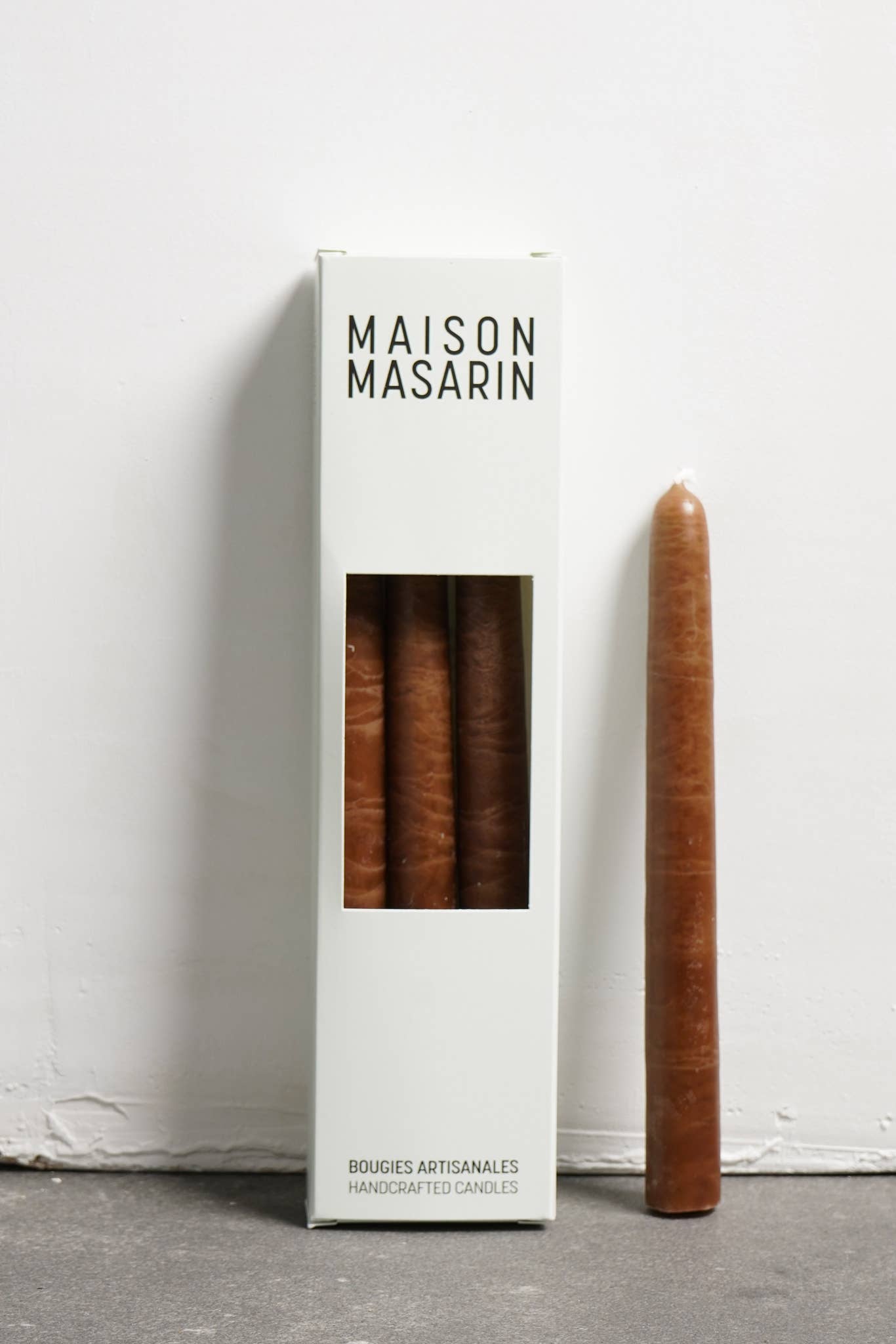 Bougies coniques artisanales françaises - lot de 3