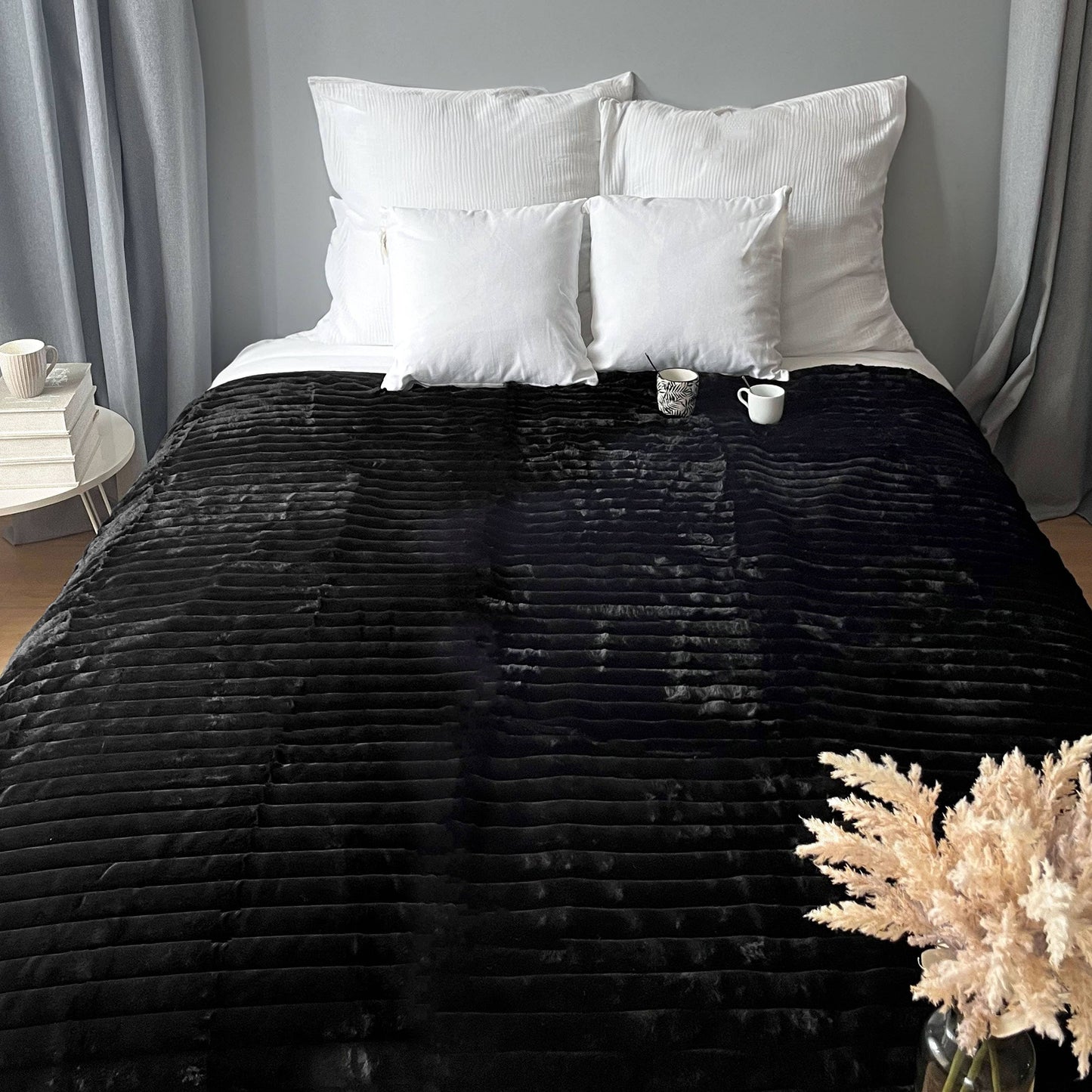 Couverture Fausse fourrure, doublure flanelle, 180x220cm