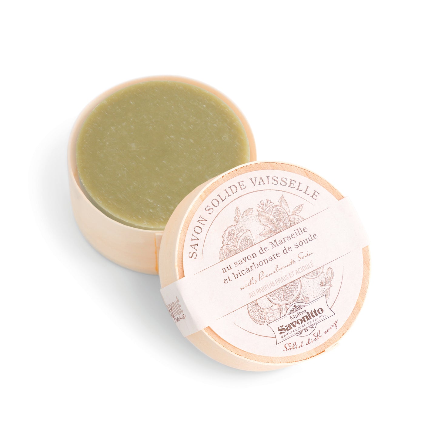 Savon solide vaisselle, au bicarbonate de soude