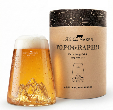 Verre design Topographique Alaskan Maker