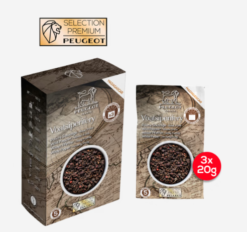 Poivre Sauvage Voatsiperifery de Madagascar, 60g (3x20g) - PEUGEOT