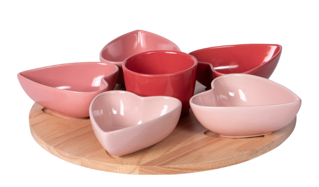 Service Apéritif Heart 31.5 cm 6 pièces