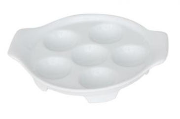 Assiette à Escargots 6 trous