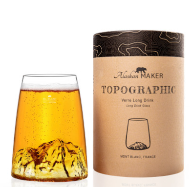 Verre design Topographique Alaskan Maker