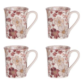 Coffret de 4 mugs Kiyo 30 cl