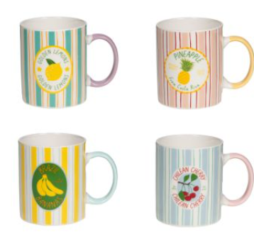 Coffret de 4 mugs Baya 34 cl