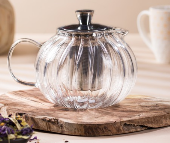 Theière en verre Gyokuro avec filtre dévissable de Cristel