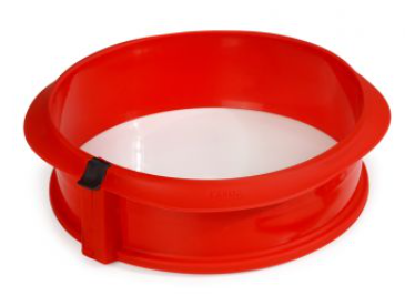 Moule charlotte 18 cm démontable rouge