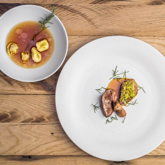 Assiette creuse VESUVIO blanc - Table Passion