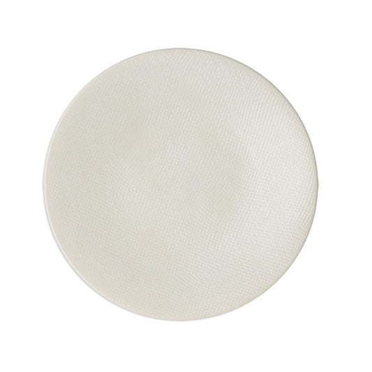 Assiette plate VESUVIO blanc - Table Passion