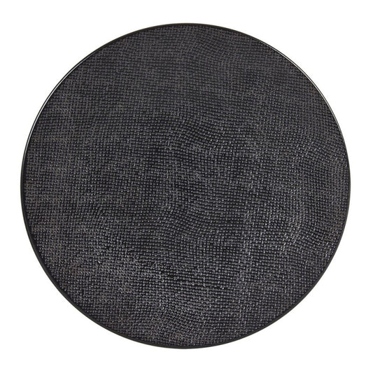 Assiette plate VESUVIO noir - Table Passion