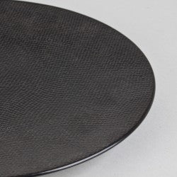 Assiette plate VESUVIO noir - Table Passion