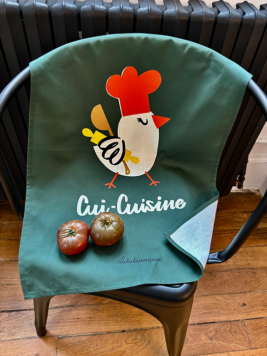 Torchon Illustré "Cui Cuisine"