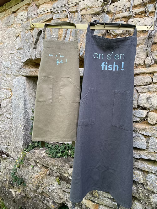 Tablier Brodé "On s'en Fish"