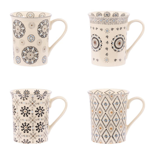 Coffret de 4 mugs NELSON 30 cl - Table Passion