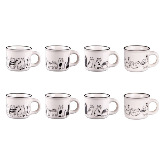 Coffret 8 tasses 11 cl FRIENDS - Table Passion