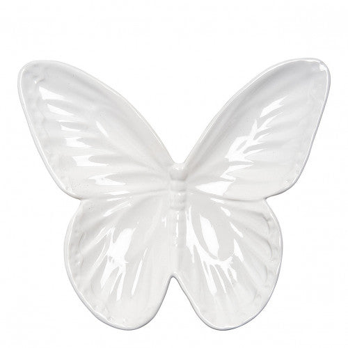 Coupelle papillon en céramique blanche - Mathilde M