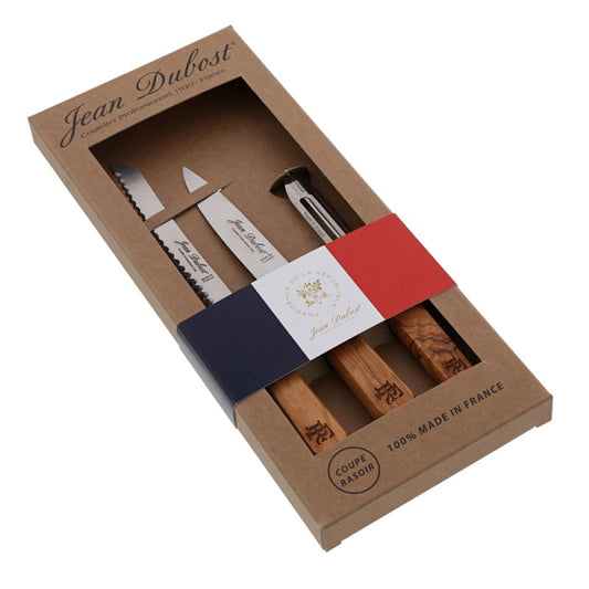Set de couteaux de 3 pièces Elysée - Jean Dubost - coupe rasoir