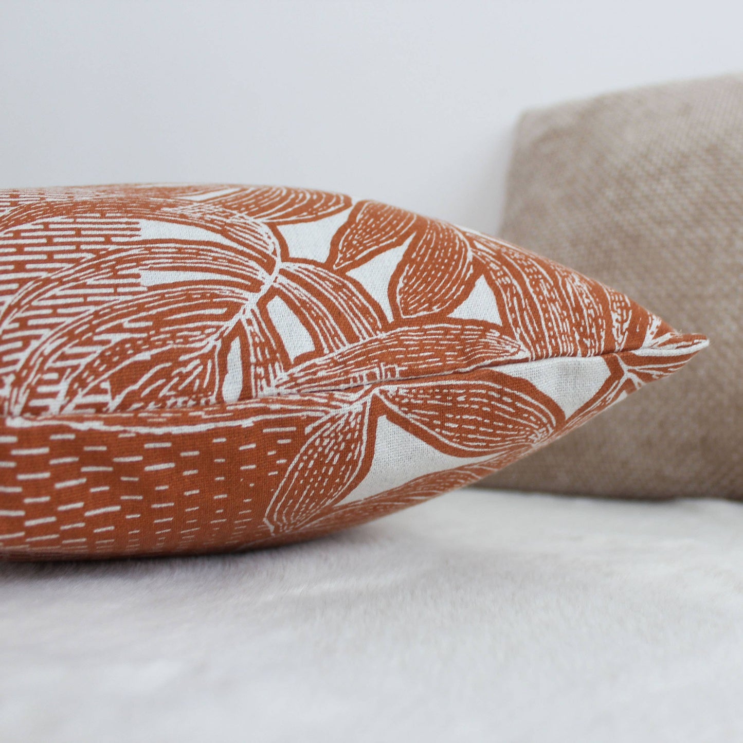 Coussin déhoussable, 30x50cm, Motif Tropical, Casamance