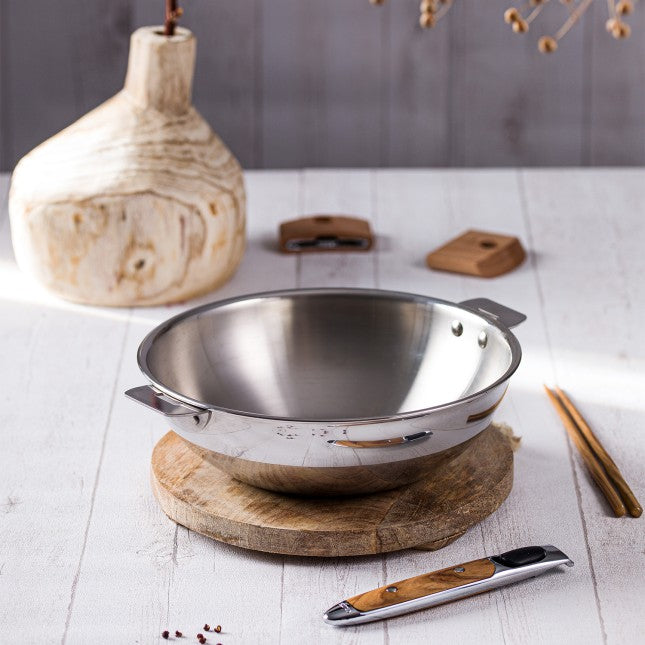 Wok CASTELINE amovible inox