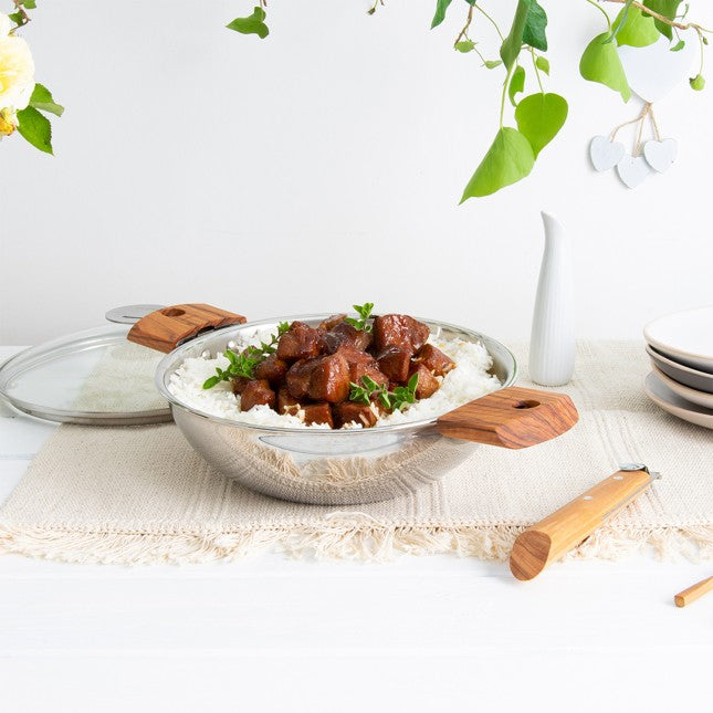 Wok CASTELINE amovible inox