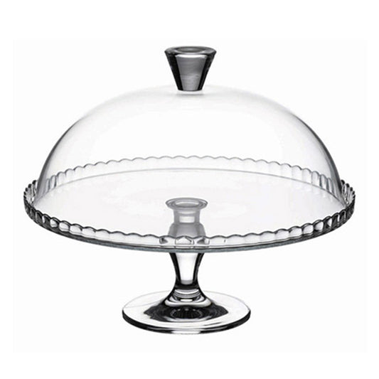 Cloche en verre pour présentation gâteaux 32 cm