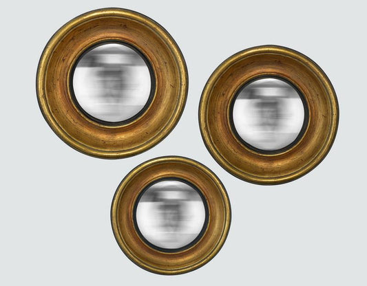 Miroir rond or convexe