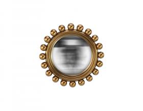 Miroir boules convexe doré