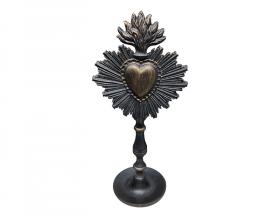 Statuette EX-VOTO noir patine