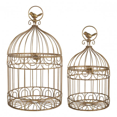Set de 2 cages à oiseaux en métal - Mathilde M