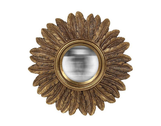 Miroir Soleil Plumes convexe 22 cm
