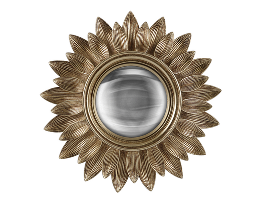 Miroir Lila convexe doré 21 cm