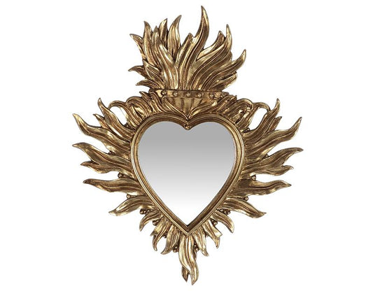 Déco Murale ex voto doré miroir