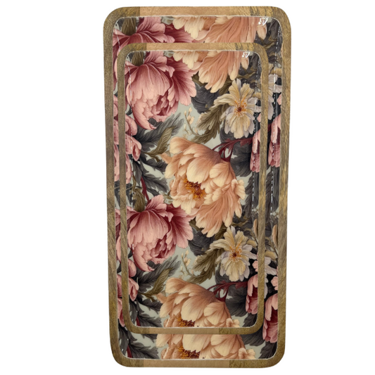 Plateaux pivoine en manguier