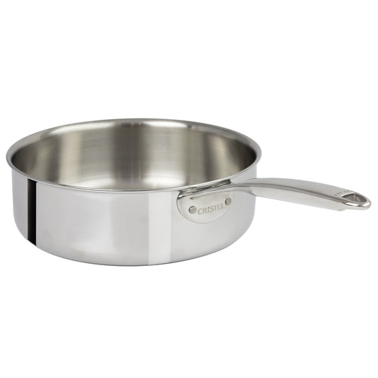 Sauteuse inox Castel pro 5 ply poignée fixe sans couvercle