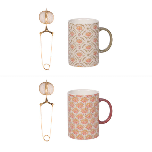 Coffret mug avec infuseur Rangoli